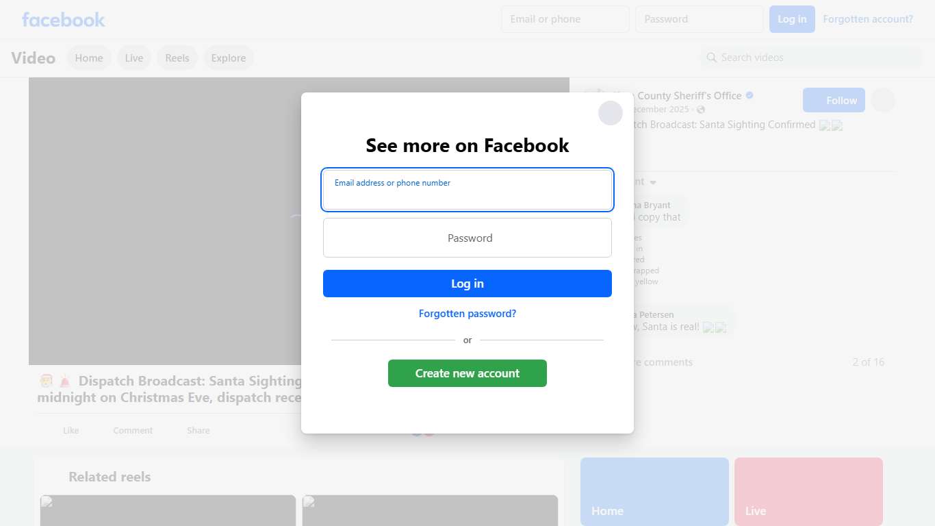 🎅🚨 Dispatch Broadcast: Santa Sighting Confirmed 🚨🎅 Just after midnight on Christmas Eve, dispatch received multiple reports of a red-suited suspect traveling at high speed in the sky, last seen delivering gifts throughout the county. No cause for concern, the individual was cleared to continue spreading holiday cheer. From our family to yours, we hope Santa found your home and your morning is filled with joy, laughter, and a very Merry Christmas. 🎄✨ Kern County Sheriff's Office Facebook